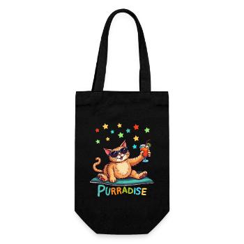 Chat d’été Vacances Cocktail Paradise Purr - Sac à bouteille - noir - Devant
