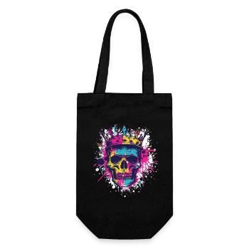 Couronne de crâne de roi - Sac à bouteille - noir - Devant