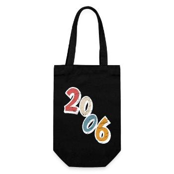 18e anniversaire 2006 Année de naissance - Sac à bouteille - noir - Devant