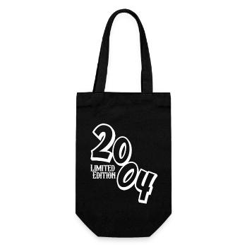 20th Birthday 2004 Vintage - Gift Bag for Bottles - black - Front