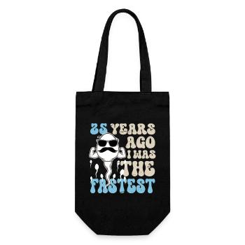 Il y a 25 ans, j’étais le plus rapide. - Sac à bouteille - noir - Devant