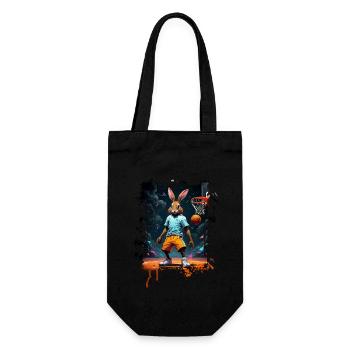 Bunny Rabbit Basket-ball Joueur de basket-ball - Sac à bouteille - noir - Devant