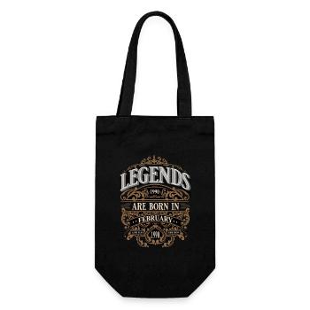 1990 Février Naissance Anniversaire Année de naissance - Sac à bouteille - noir - Devant
