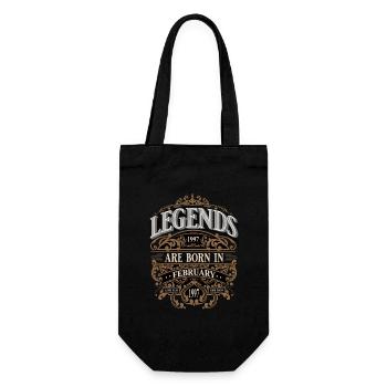 1997 Février Né Anniversaire Année de naissance - Sac à bouteille - noir - Devant