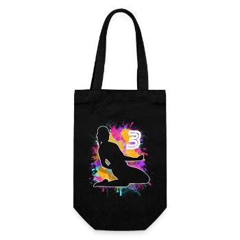 Soccer Woman Soccer 3rd Birthday - Gift Bag for Bottles - black - Front