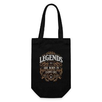 2013 Février Anniversaire Année de naissance - Sac à bouteille - noir - Devant