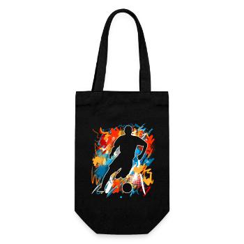 Joueurs de football - Sac à bouteille - noir - Devant