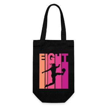 8th Birthday Women's Soccer Soccer Female Soccer Player - Gift Bag for Bottles - black - Front