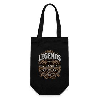 1961 Mars Naissance Anniversaire Année de naissance - Sac à bouteille - noir - Devant