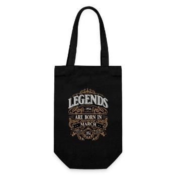 1954 Mars Naissance Anniversaire Année de naissance - Sac à bouteille - noir - Devant