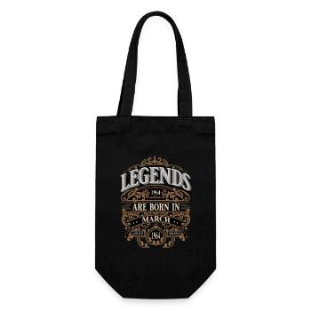 1964 Mars Naissance Anniversaire Année de naissance - Sac à bouteille - noir - Devant