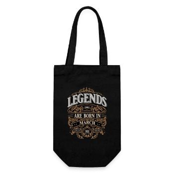 1991 Mars Naissance Anniversaire Année de naissance - Sac à bouteille - noir - Devant
