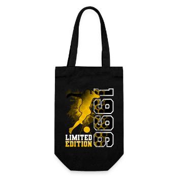1996 Year of birth Birthday Football - Gift Bag for Bottles - black - Front