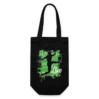 Footballer Soccer 1st Birthday - Gift Bag for Bottles - black - Front