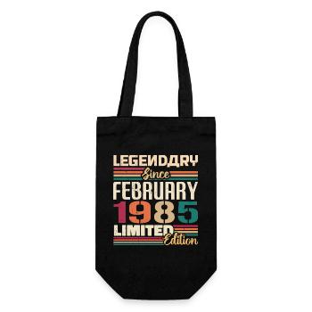 Février 1985 Cadeau d’anniversaire Février 1985 - Sac à bouteille - noir - Devant