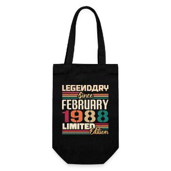 Cadeau d'anniversaire de février 1988 Février 1988 - Sac à bouteille - noir - Devant
