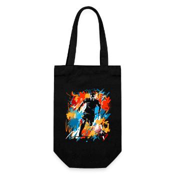 Joueurs de football - Sac à bouteille - noir - Devant
