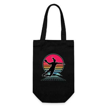 Handball Handballerin Frauen Handball - Geschenkbeutel für Flaschen - Schwarz - Vorne