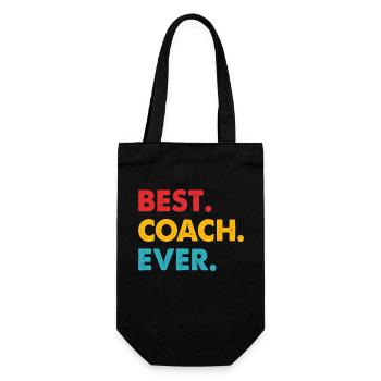 Best Coach Ever - Gift Bag for Bottles - black - Front