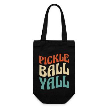 Pickleball - Gift Bag for Bottles - black - Front