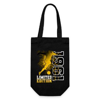 1961 Année de naissance Anniversaire Football - Sac à bouteille - noir - Devant
