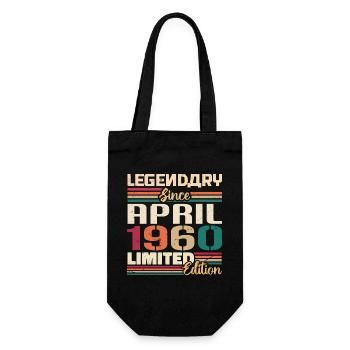 Les légendes sont nées en avril 1960 - 1960 - Sac à bouteille - noir - Devant