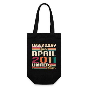 Legenden Werden Im April 2011 Geboren - 2011 - Geschenkbeutel für Flaschen - Schwarz - Vorne