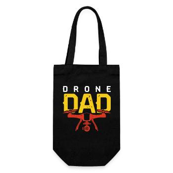 Drone Dad - Geschenkbeutel für Flaschen - Schwarz - Vorne