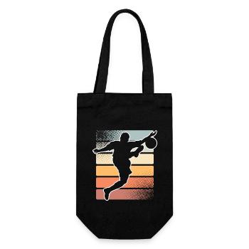 Joueurs de football - Sac à bouteille - noir - Devant