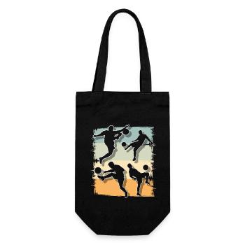 Joueurs de football - Sac à bouteille - noir - Devant