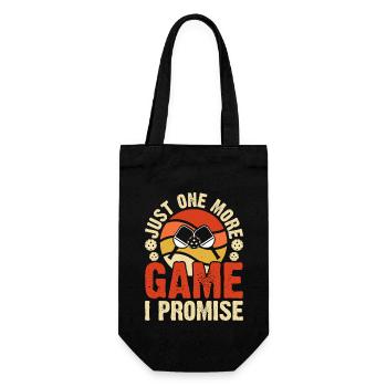 Just One More Game I Promise Pickleball - Geschenkbeutel für Flaschen - Schwarz - Vorne