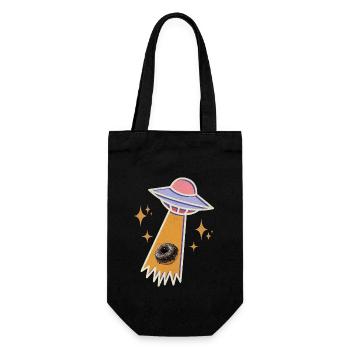 Beignet OVNI - Sac à bouteille - noir - Devant