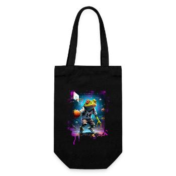 Basketball Frog - Gift Bag for Bottles - black - Front