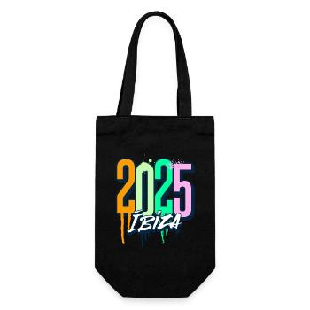 2025 Ibiza - Gift Bag for Bottles - black - Front