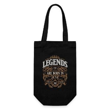 1985 Juin né Anniversaire Année de naissance - Sac à bouteille - noir - Devant