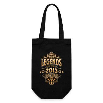 2013 Legend Birthday 2013 Year of birth - Gift Bag for Bottles - black - Front