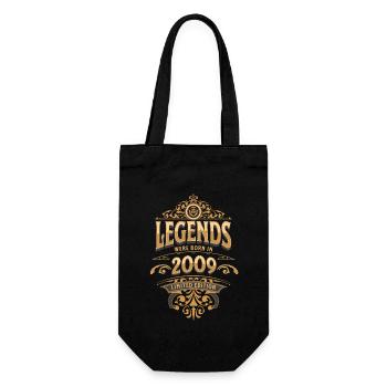 2009 Legend Birthday 2009 Year of birth - Gift Bag for Bottles - black - Front