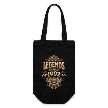 1992 Legend Birthday 1992 Year of birth - Gift Bag for Bottles - black - Front