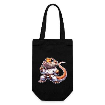 Bearded Dragons Bearded Dragons Karate Samurai - Gift Bag for Bottles - black - Front