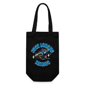 Iguana - Gift Bag for Bottles - black - Front