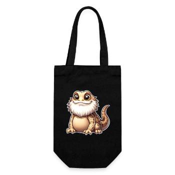 Bearded dragons - Gift Bag for Bottles - black - Front