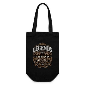 1951 Septembre Naissance Anniversaire Année de naissance - Sac à bouteille - noir - Devant