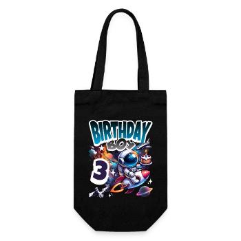 Astronaute 3ème Anniversaire Espace - Sac à bouteille - noir - Devant