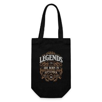 1990 Septembre Naissance Anniversaire Année de naissance - Sac à bouteille - noir - Devant