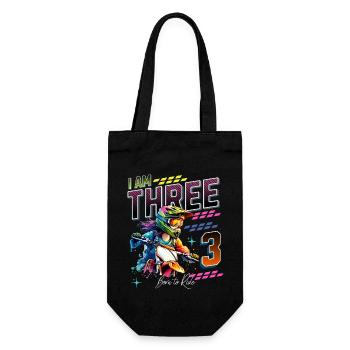 3e anniversaire des filles de motocross - Sac à bouteille - noir - Devant