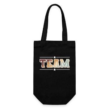 team - Gift Bag for Bottles - black - Front