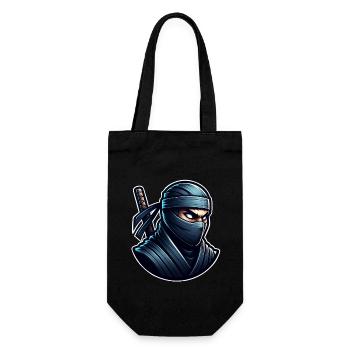 Ninja - Geschenkbeutel für Flaschen - Schwarz - Vorne