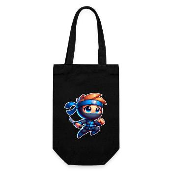 Ninja - Gift Bag for Bottles - black - Front