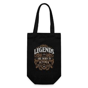 1978 Octobre Né Anniversaire Année de naissance - Sac à bouteille - noir - Devant
