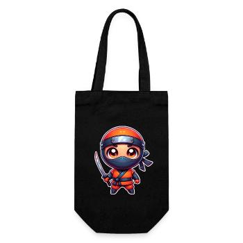 Ninja - Gift Bag for Bottles - black - Front